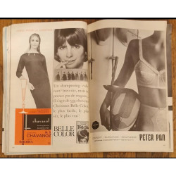 Modes et travaux N°64 avec 3 patrons + 2 suppléments 1964 vintage