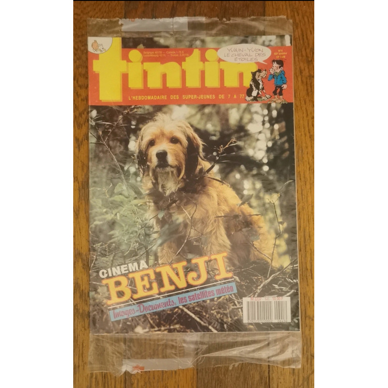 Tintin magazine N°4 sous blister 1988 vintage