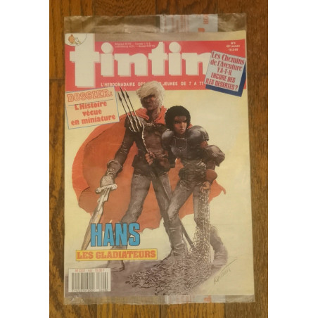 Tintin magazine N°8 sous blister 1988 vintage
