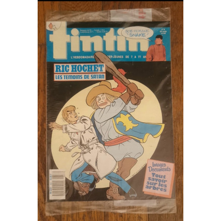 Tintin magazine N°16 sous blister 1988 vintage