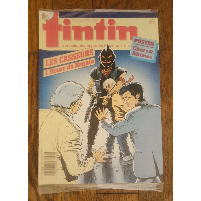 Tintin magazine N°35 sous blister 1988 vintage