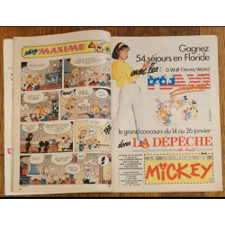 Journal de Mickey N°2014 avec cadeau + Poster + 4 fiches 1990 vintage