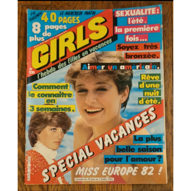 Girls magazine N°131 - 1982 vintage