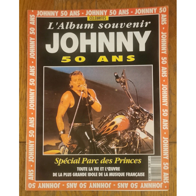 Magazine Johnny Hallyday début années 90 album souvenir 50 ans vintage