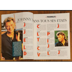 Magazine Johnny Hallyday début années 90 album souvenir 50 ans vintage