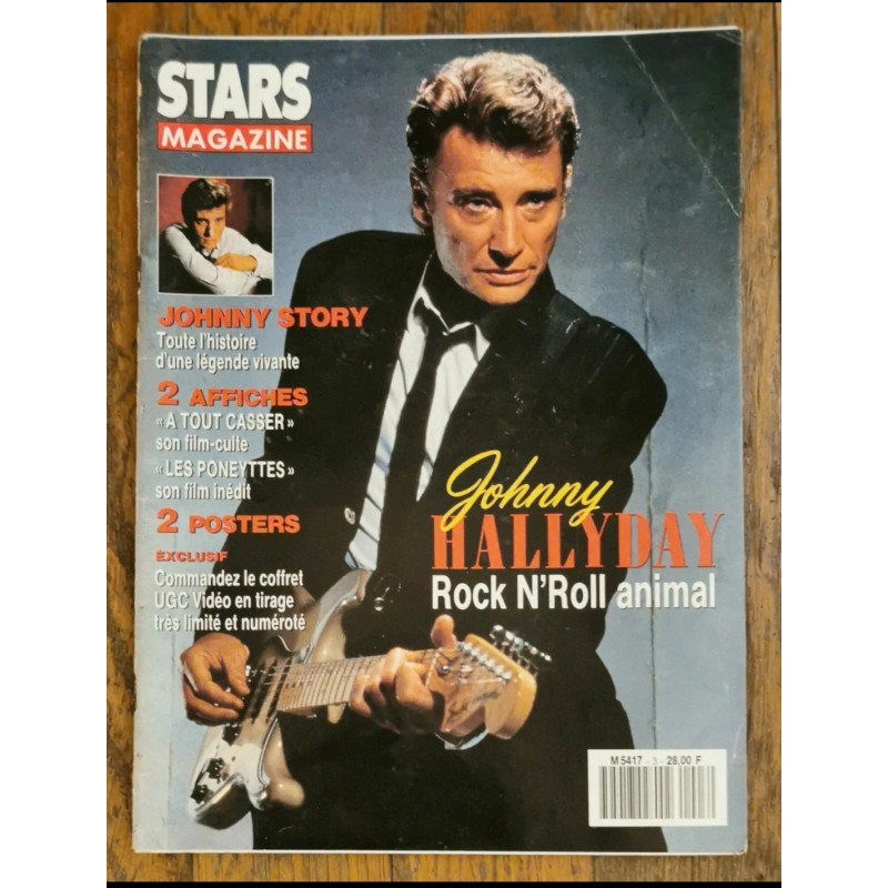 Stars magazine N°3 Johnny Hallyday 1993 vintage