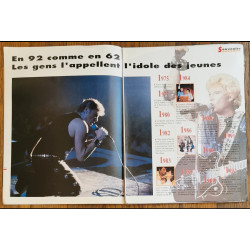 Star Mag magazine Johnny Hallyday 1992 vintage