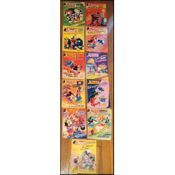 Lot de 11 anciens Journaux de Mickey Début Années 80 vintage