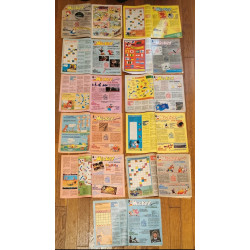 Lot de 11 anciens Journaux de Mickey Début Années 80 vintage