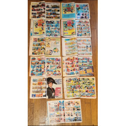 Lot de 11 anciens Journaux de Mickey Début Années 80 vintage