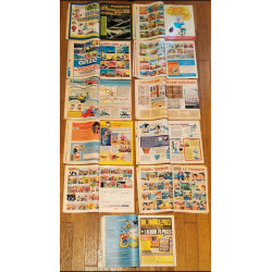 Lot de 11 anciens Journaux de Mickey Début Années 80 vintage