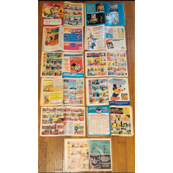 Lot de 11 anciens Journaux de Mickey Début Années 80 vintage