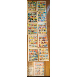 Lot de 11 anciens Journaux de Mickey Début Années 80 vintage