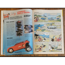 Journal de Mickey N°1998 avec 4 fiches + dépliant jouets 1990 vintage