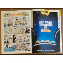 Journal de Mickey N°1998 avec 4 fiches + dépliant jouets 1990 vintage