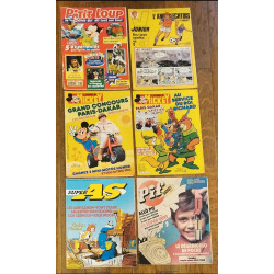 Lot de 6 anciens magazines vintage