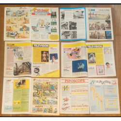 Lot de 6 anciens magazines vintage