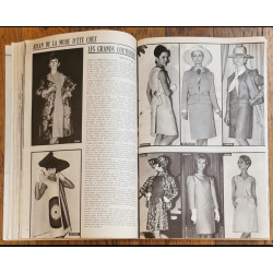 Modes et travaux N°784 avec 3 Patrons + Supplément 1966 vintage