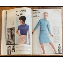 Modes et travaux N°784 avec 3 Patrons + Supplément 1966 vintage