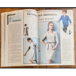 Modes et travaux N°784 avec 3 Patrons + Supplément 1966 vintage