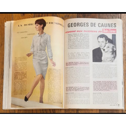 Modes et travaux N°784 avec 3 Patrons + Supplément 1966 vintage