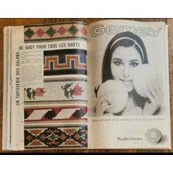 Modes et travaux N°784 avec 3 Patrons + Supplément 1966 vintage