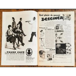 Modes et travaux N°722 avec 2 Patrons + Supplément 1961 vintage