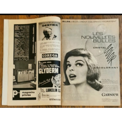 Modes et travaux N°722 avec 2 Patrons + Supplément 1961 vintage