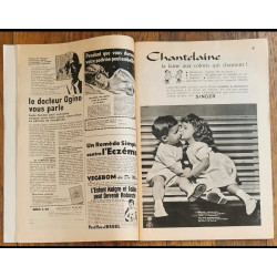 Modes et travaux N°722 avec 2 Patrons + Supplément 1961 vintage