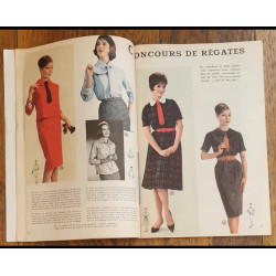 Modes et travaux N°722 avec 2 Patrons + Supplément 1961 vintage