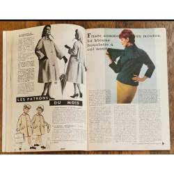 Modes et travaux N°722 avec 2 Patrons + Supplément 1961 vintage