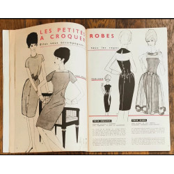 Modes et travaux N°722 avec 2 Patrons + Supplément 1961 vintage