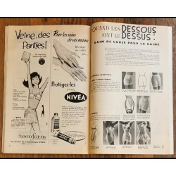 Modes et travaux N°722 avec 2 Patrons + Supplément 1961 vintage