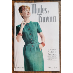 Modes et travaux N°758 avec 3 Patrons + Supplément 1964 vintage