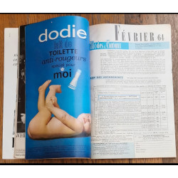 Modes et travaux N°758 avec 3 Patrons + Supplément 1964 vintage