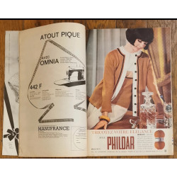 Modes et travaux N°767 avec 1 Patron + 2 Suppléments 1964 vintage