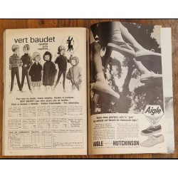 Modes et travaux N°767 avec 1 Patron + 2 Suppléments 1964 vintage