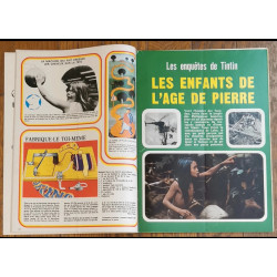 Tintin l'hebdoptimiste N°1 - 1973 Poster + Fiches vintage