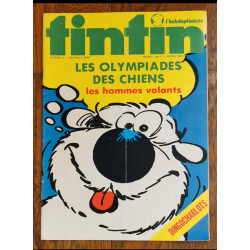 Tintin l'hebdoptimiste N°3 - Poster + Fiches 1973 vintage