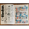 Tintin l'hebdoptimiste N°3 - Poster + Fiches 1973 vintage
