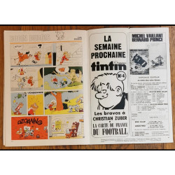 Tintin l'hebdoptimiste N°3 - Poster + Fiches 1973 vintage