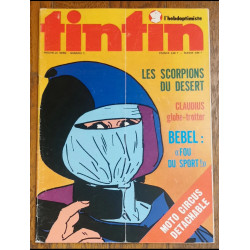 Tintin l'hebdoptimiste N°5 1973 Jeu moto circus + fiches