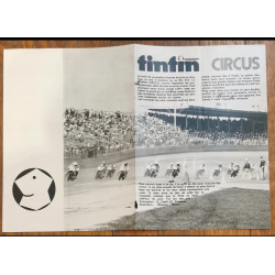 Tintin l'hebdoptimiste N°5 1973 Jeu moto circus + fiches