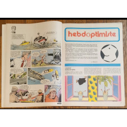 Tintin l'hebdoptimiste N°5 1973 Jeu moto circus + fiches
