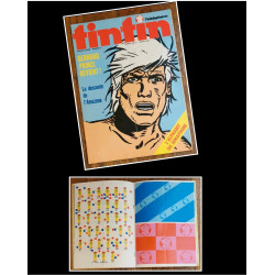 Tintin l'hebdoptimiste N°6 1973 Cadeau + fiches vintage