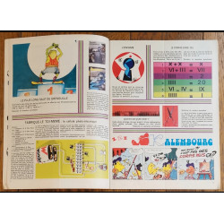Tintin l'hebdoptimiste N°6 1973 Cadeau + fiches vintage