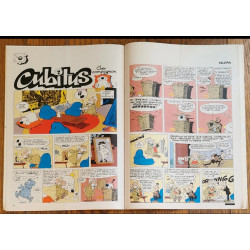 Tintin l'hebdoptimiste N°6 1973 Cadeau + fiches vintage