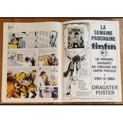 Tintin l'hebdoptimiste N°6 1973 Cadeau + fiches vintage