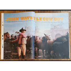 Tintin l'hebdoptimiste N°9 1973 avec Fiches John Wayne vintage