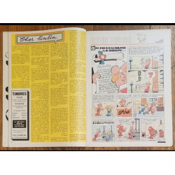 Tintin l'hebdoptimiste N°9 1973 avec Fiches John Wayne vintage